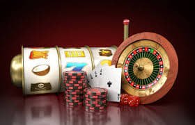 Gaple Online table layout on mayong77 login with live dealer and four players